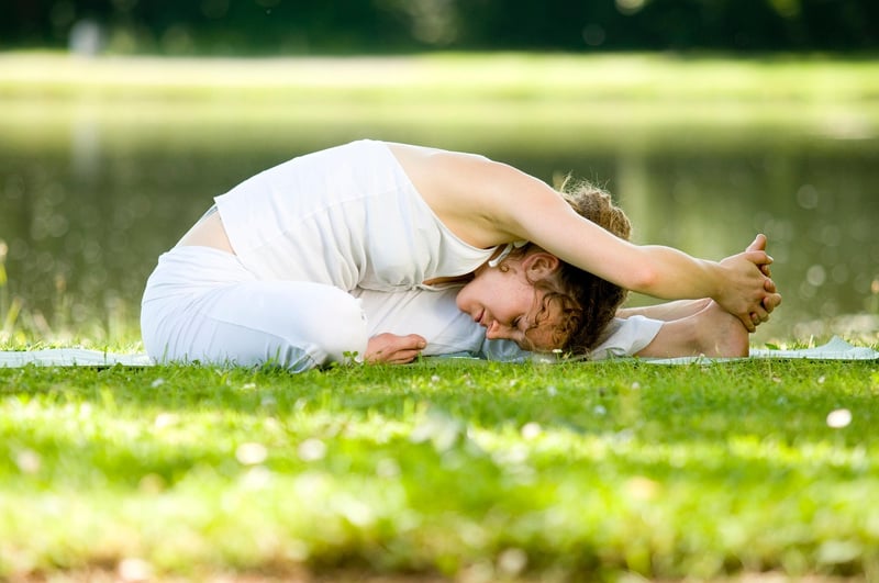 Woman practicing Tree Pose