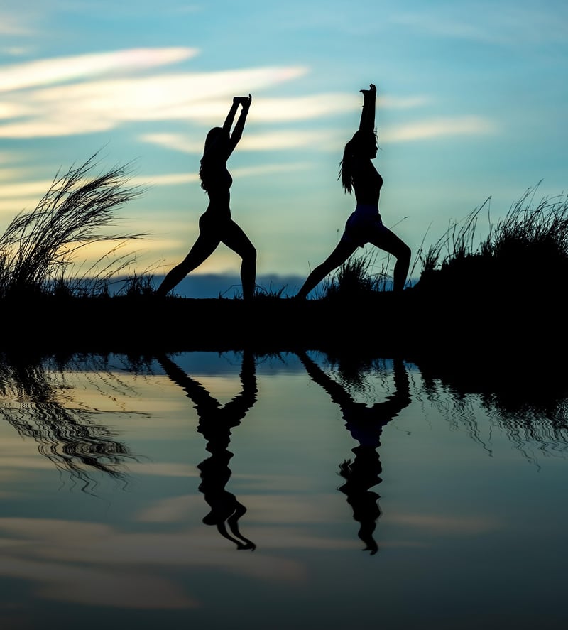 Woman practicing Boat Pose